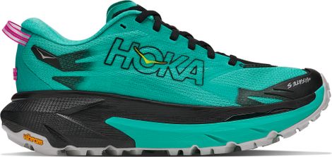Hoka Mafate 5 Women's Trail Running Shoes - Green/Black