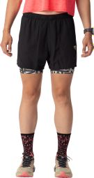 Dynafit Trail 2-in-1 Shorts for Women, Black/White