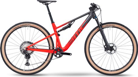 BMC Fourstroke Two Volledig geveerde MTB Shimano Deore XT 12S 29'' Carbon Grijs Rood 2023