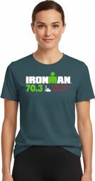 Ironman 70.3 Portugal-Cascais Blau-Türkis Kurzarm T-Shirt Women