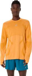 Asics Road Seamless Langarm-Shirt Orange für Herren