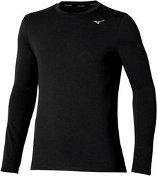 Heren Mizuno Core Impulse Long Sleeve Jersey Zwart