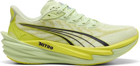 Puma Deviate Nitro 4 hardloopschoenen voor dames, geel