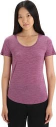 Women's Icebreaker Sphere II Merinos Purple Scoop Neck Short Sleeve T-Shirt