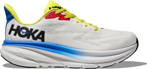 Hoka One One Clifton 9 Running Shoes White Multi-color Uomo