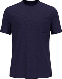 Odlo Essentials Natural Short Sleeve Jersey Dark Blue