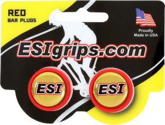 ESI Bar End Plugs Red