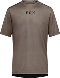 Fox Ranger Wordmark Brown Men's Short Sleeve Jersey