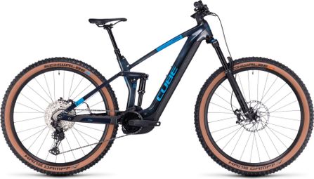 Cube Stereo Hybrid 140 HPC SLX 750 Electric Volledig geveerde MTB Shimano Deore XT 12S 750 Wh 29'' Liquid Blue 2024