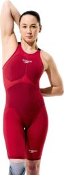 Speedo Fastskin LZR Pure Valor 2.0 Openback Kneeskin Women's One-Piece Swimsuit, Royal Red