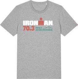 T-Shirt Manches Courtes Ironman 70.3 En Provence Aix Courtes Gris Homme