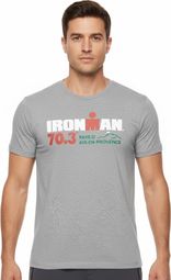 T-Shirt Manches Courtes Ironman 70.3 En Provence Aix Courtes Gris Homme
