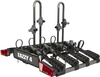 Buzz Rack Eazzy 4 Towbar Bike Rack 13 Pins - 4 Bikes Black 