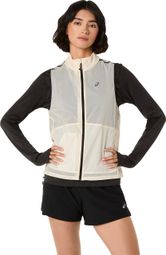 Asics Metarun Packable Beige Dames Jas zonder mouwen