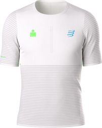 Maglietta Compressport Pro Racing Ironman 2026 bianca da uomo