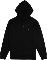 Felpa con cappuccio Burgtec Icon nera unisex