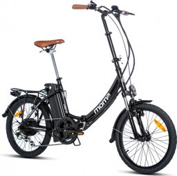 Moma Bikes Bicicleta Electrica, Plegable, Urbana EBIKE-20 .2', Alu. SHIMANO 7V Bat. Ion Litio 36V 16Ah