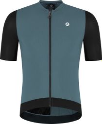 Maillot Manches Courtes Vélo Rogelli Distance II Bleu/Noir Homme