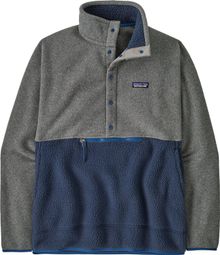 Heren Patagonia Retro Pile 1/2 Zip Fleece Blauw/Grijs