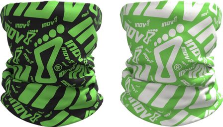 Inov-8 Snood Negro / Verde y Blanco / Verde (Pack de 2)