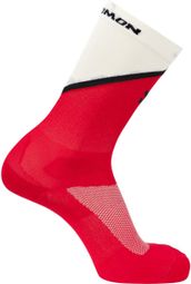 Salomon Pulse Crew sokken rood/wit