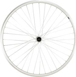 Roue vtc 28  ar blocage k7 jante argent mach1 er10.moyeu Shimano tx500 v-brake 8/9/10v 36t