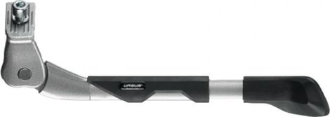 BEQUILLE VELO LATERALE URSUS KING EVO ARGENT 24-28  RENFORCE REGLABLE - SUPPORT 35Kgs (LIVRE SUR CARTE)