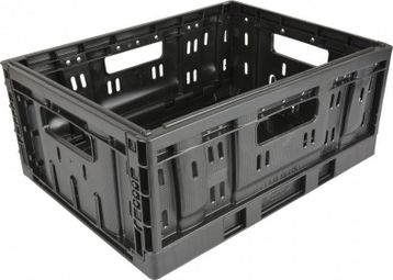 caisse pliante en plastique petite 20 litres pliable noir