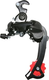 Derailleur vtt arriere p2r 8-7v. noir tz grande chape avec patte (compatible Shimano jusqu'a 30dts)