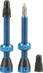 TUBOLIGHT paire de valves tubeless 50mm VTT bleues