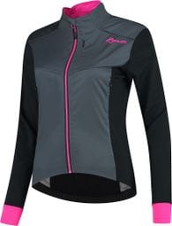 Veste Velo Hiver Rogelli Contenta - Femme - Gris/Noir/Rose