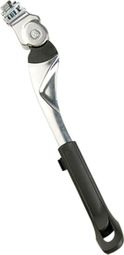 BEQUILLE VELO LATERALE REGLABLE 24/28'' OPTIMIZ ALU ARGENT RENFORCEE E BIKE/VAE