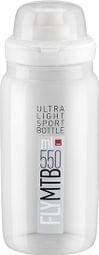Botella Elite Fly MTB 550 ml Transparente