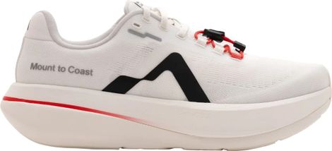 Mount To Coast C1 Pulse Laufschuhe für Damen, Weiß/Rot