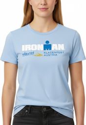 T-Shirt Manches Courtes Ironman Austria Bleu Ciel Femme