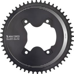 Plateau Wolf Tooth 110 BCD Asymmetric 4-Bolt pour Manivelles Shimano GRX Drop-Stop B Noir