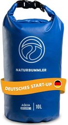 NATURBUMMLER® Sac étanche 10/20 L 100 % imperméable avec sangle d’épaule – idéal sports nautiques  pêche  camping  surf – Drybag sac imperméable