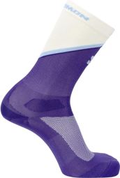 Salomon Pulse Crew Socken Blau/Weiß