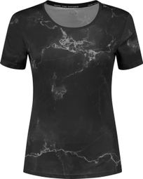 T-Shirt De Sport Manches Courtes Rogelli Marble - Femme - Noir