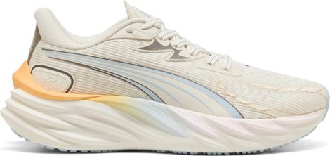 Puma Velocity Nitro 4 Run Club hardloopschoenen voor dames, beige/multicolor