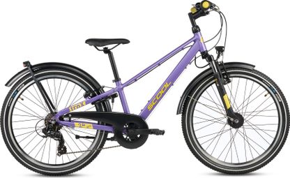 S’COOL troX pro  vélo enfant  7 vitesses  Violet/Jaune