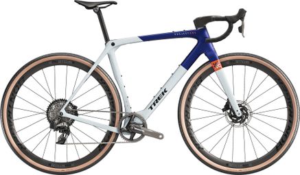 Vélo de Gravel Trek Checkmate SLR 7 Sram Force XPLR AXS 12V 700 mm Blanc Bleu 2025