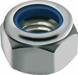 Ecrou zingué - Blackbearing - m4 nylstop - sachet de 25 vis