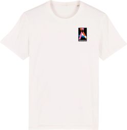 Çois Unisex T-Shirt 'Avontuur begint waar de verharde weg eindigt' Wit