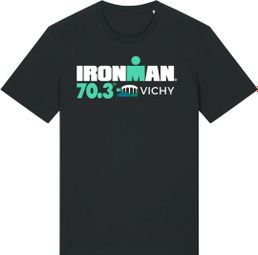 Dames Ironman 70.3 Vichy Zwart Korte Mouw T-Shirt