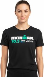 Ironman 70.3 Vichy Kurzarm T-Shirt Schwarz Women