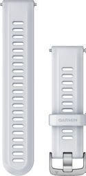 Bracelet de Montre Garmin Forerunner 22 mm Silicone Blanc Argent