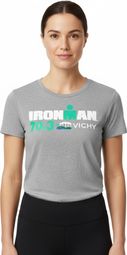 Dames Ironman 70.3 Vichy Grijs Korte Mouw T-Shirt