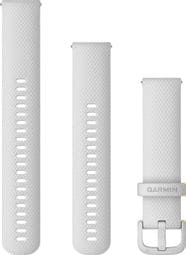 Bracelet de Montre Garmin Quick Release 20 mm Silicone Blanc