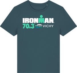 Maglietta a maniche corte Ironman 70.3 Vichy Turquoise Blue Donna